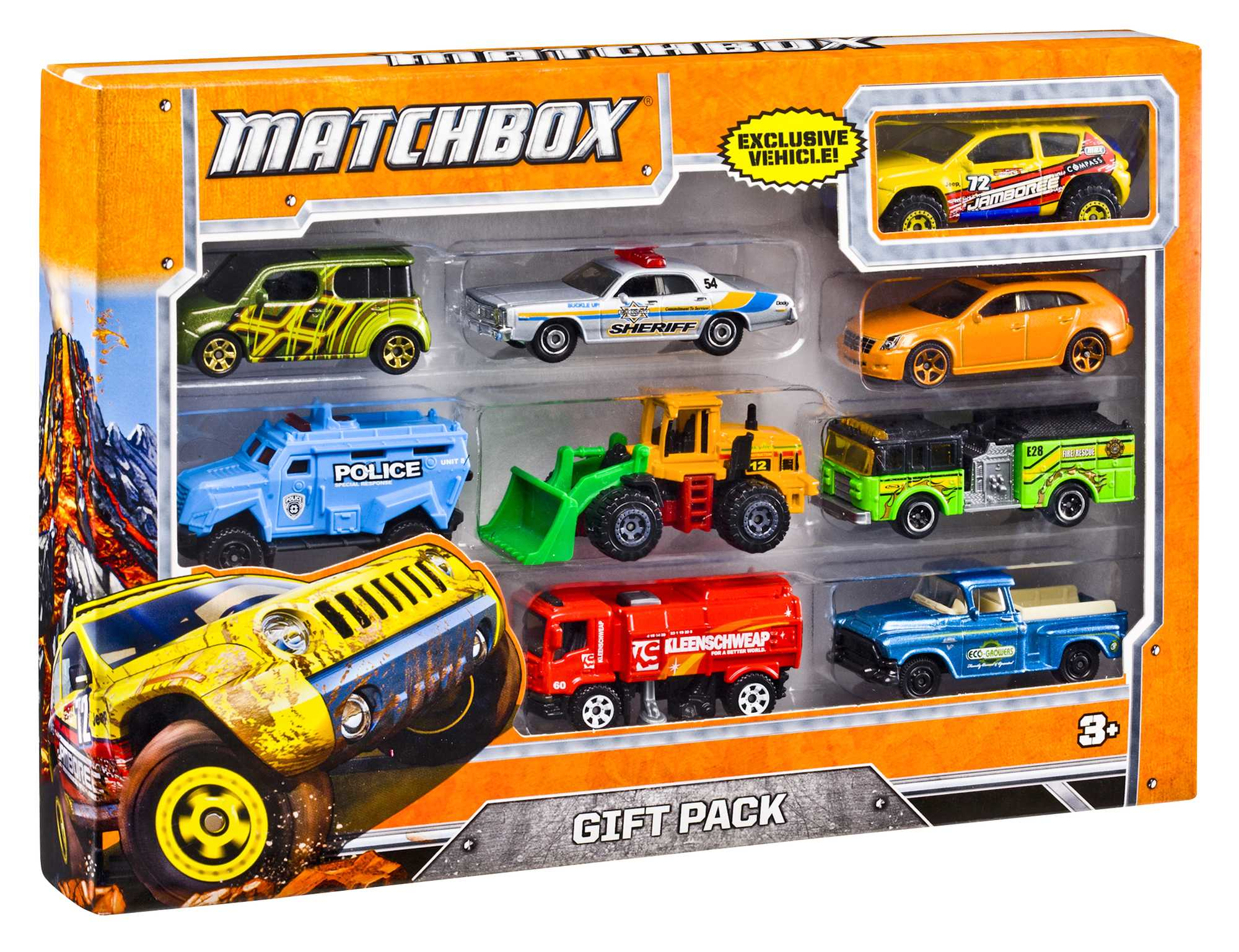 Coffret 9 véhicules Matchbox Mattel