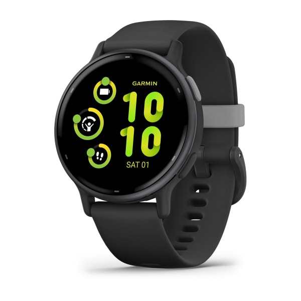 Garmin Vivoactive 5 3,05 cm (1.2) AMOLED 42 mm Numérique 390 x 390 pixels Écran tactile Noir Wifi GPS (satellite)