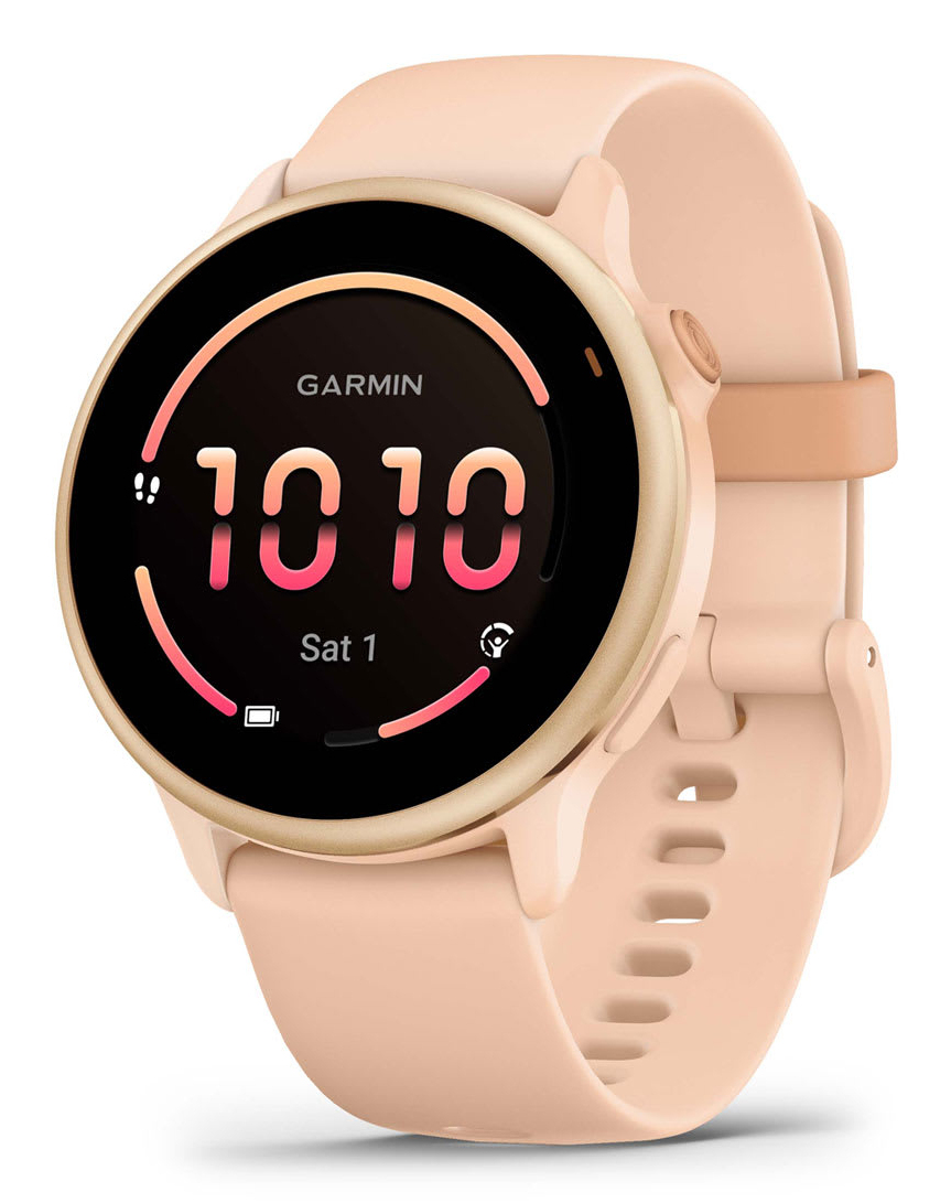 Garmin vívoactive 6 3,05 cm (1.2) AMOLED 42 mm Numérique 390 x 390 pixels Écran tactile Rose Wifi GPS (satellite)