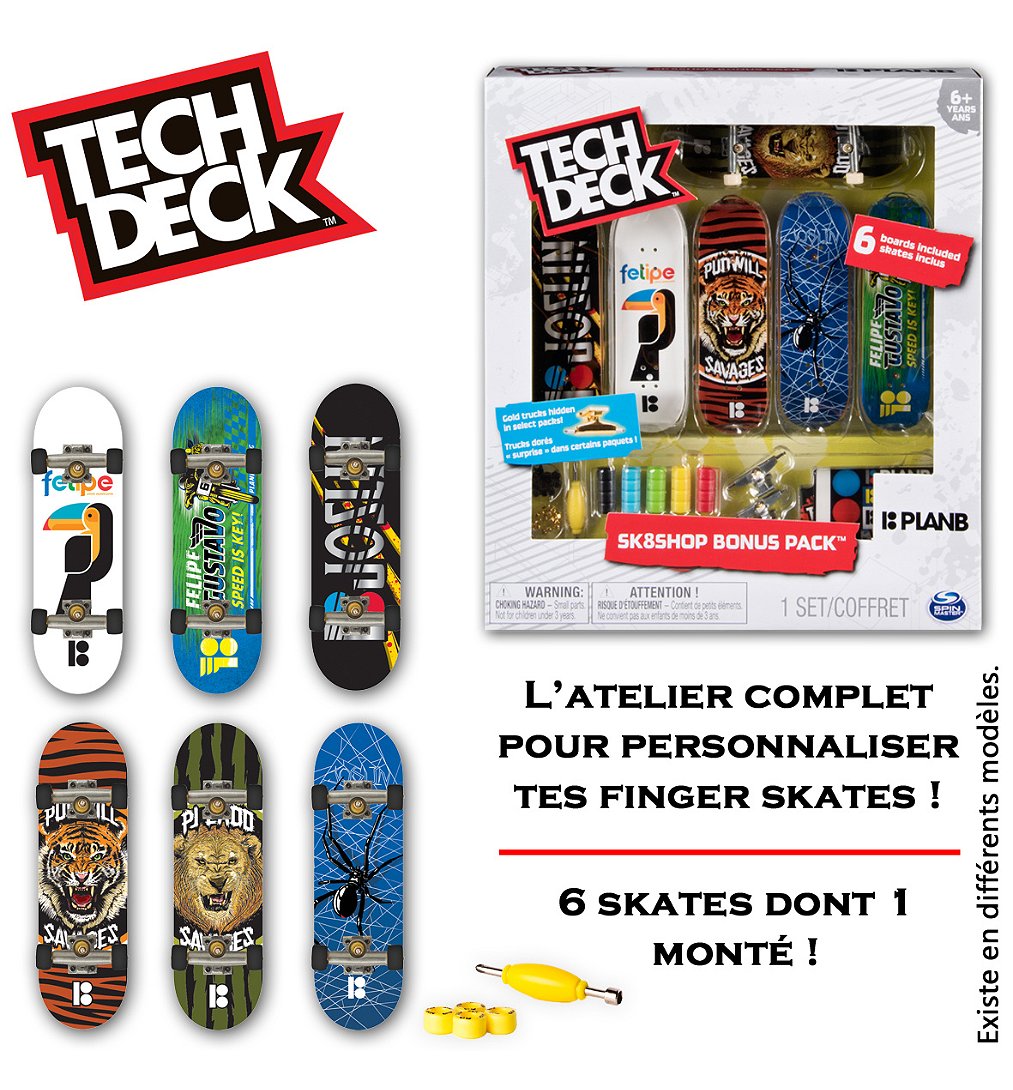 Skate Shop Bonus Pack Tech Deck (Modèle Aléatoire)