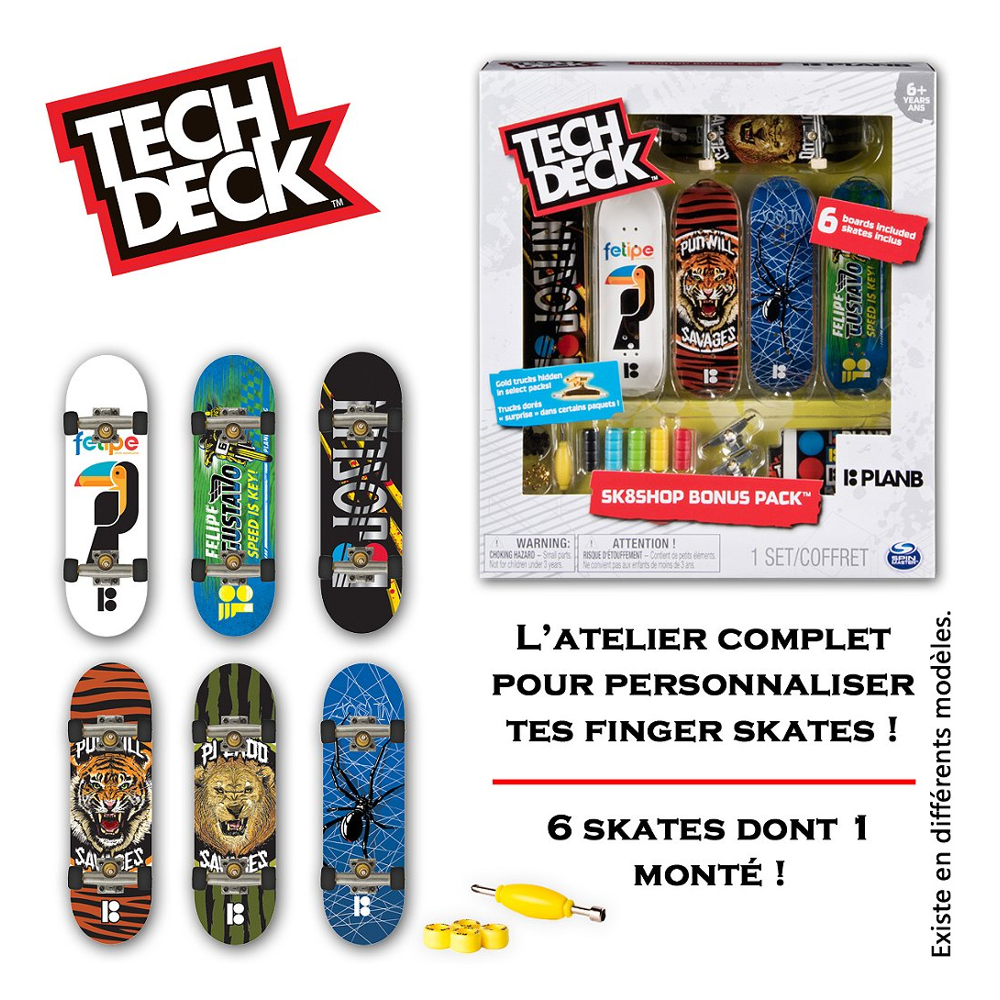 Skate Shop Bonus Pack Tech Deck (Modèle Aléatoire)