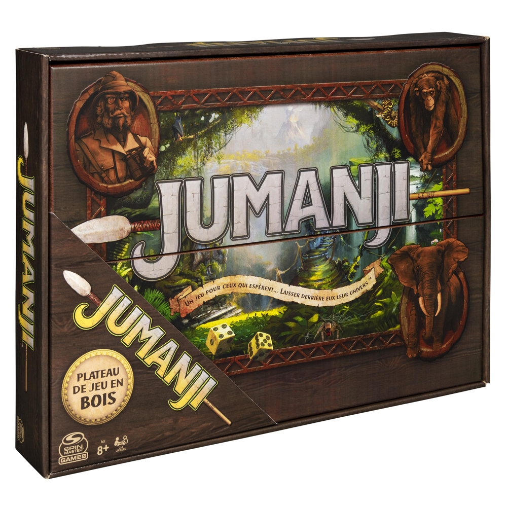 JUMANJI Plateau Bois retro nouvelle édition
