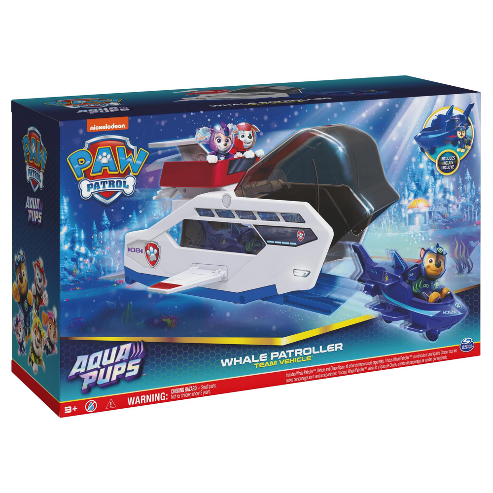 PAW Patrol PAT' PATROUILLE AQUA PUPS - WHALE PATROLLER - Vehicule Pat Patrouille Thème Mer Et Aventu
