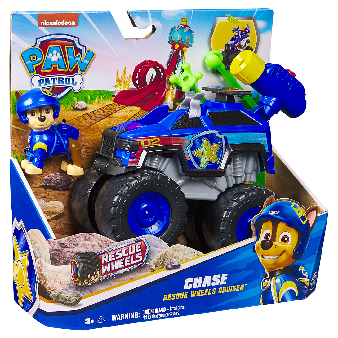 Paw Patrol Pat Patrouille Véhicule Figurine Chase Rescue Wheels Voiture Figurine À Collectionner 2 Projectiles Tout Terrain Pat Patrouille Jouet Voiture Enfant Jouet Enfant Et +