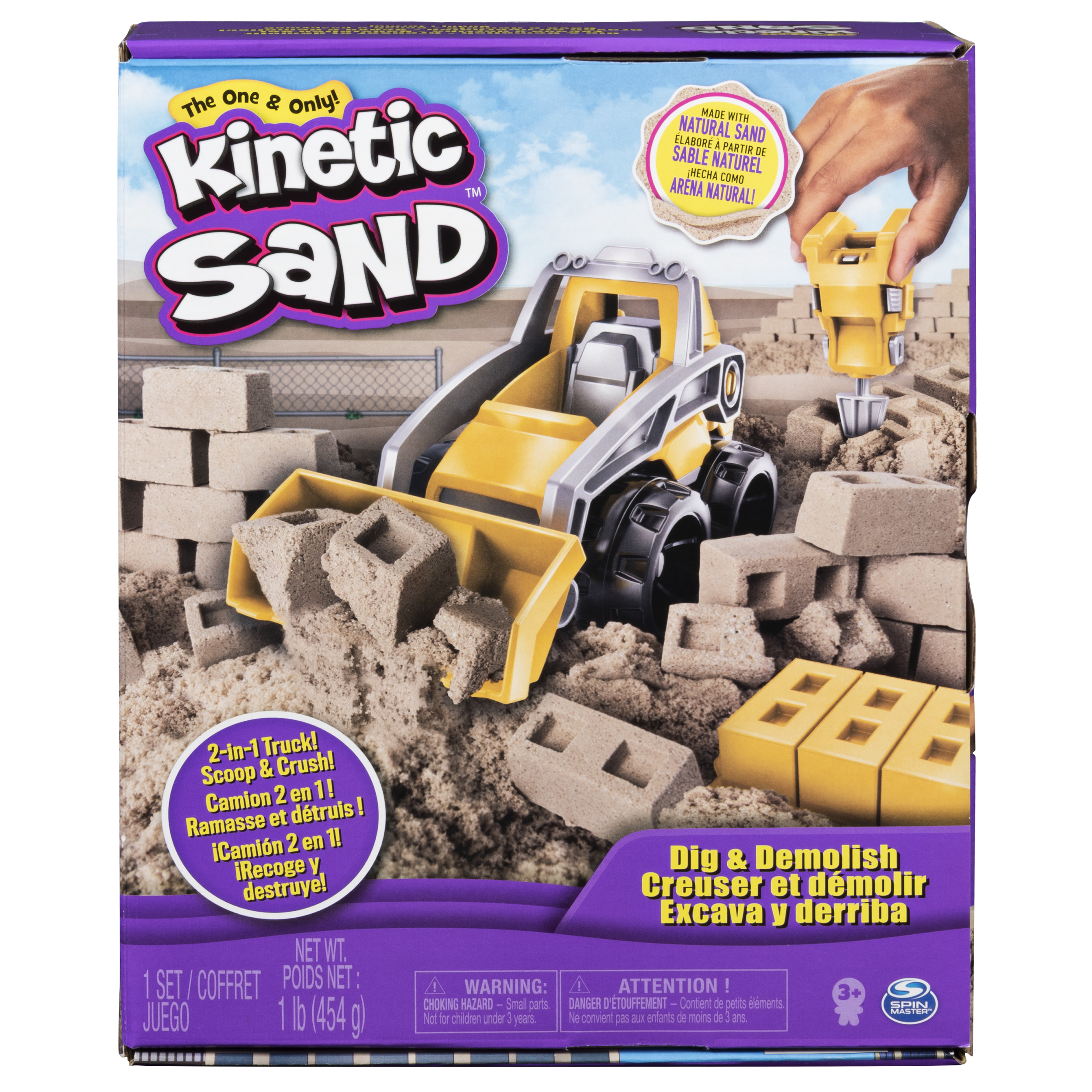 Coffret Chantier Creuser Et Demolir 454 G Kinetic Sand