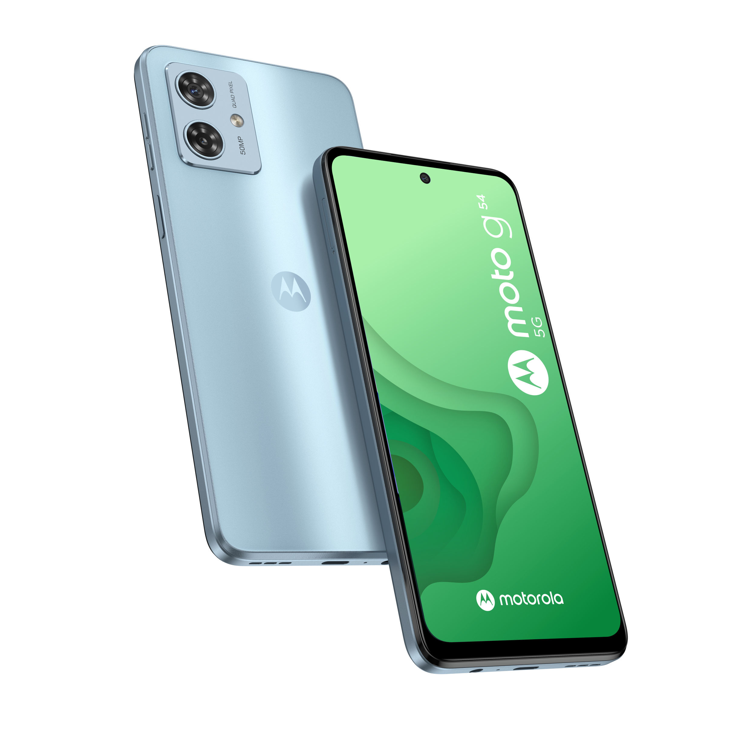 Smartphone Motorola G54 5G 256Go Bleu Clair Glacier