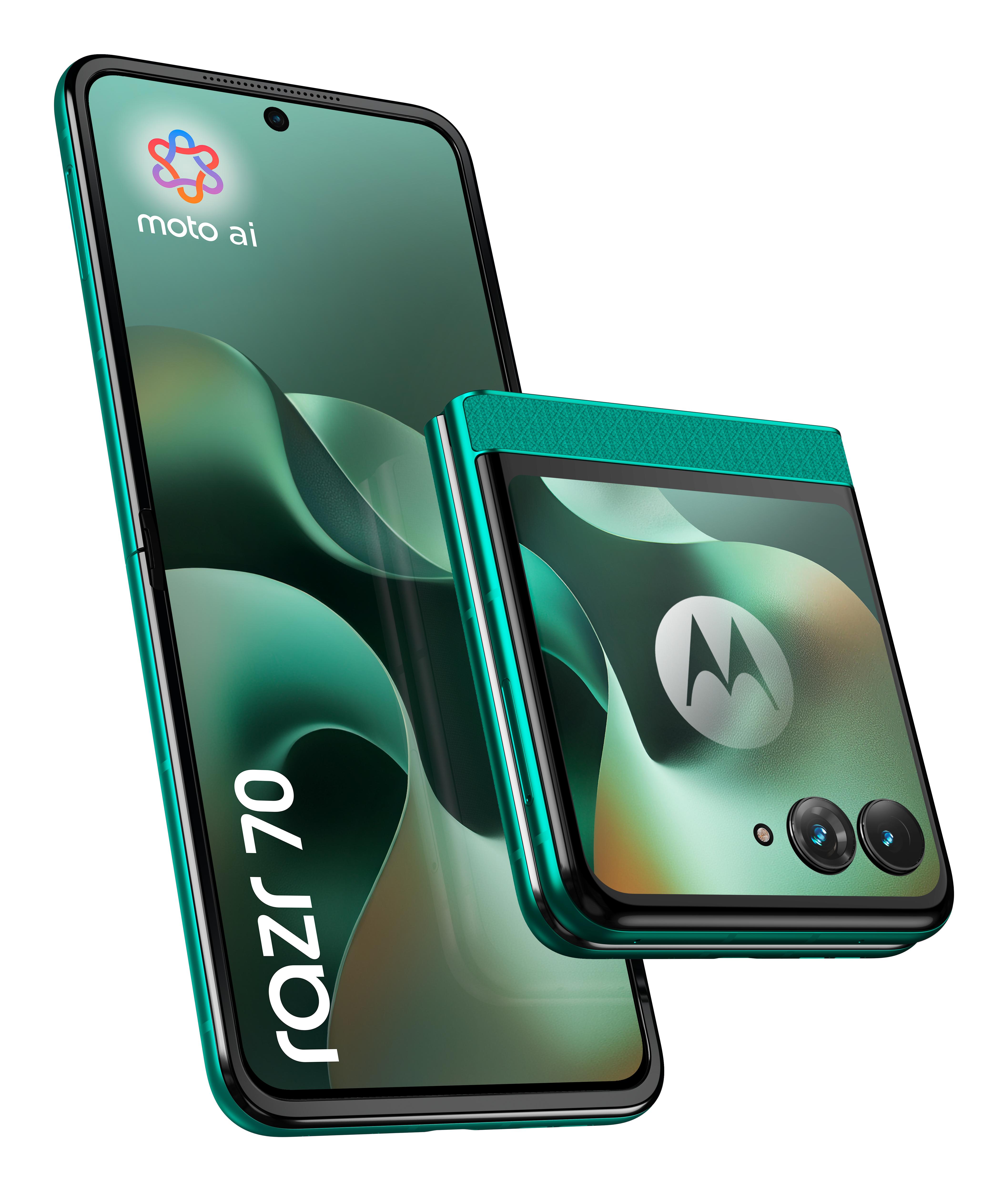 Motorola razr 70 17,5 cm (6.9) Double SIM Android 16.0 5G USB Type-C 8 Go 256 Go 4800 mAh Vert foncé
