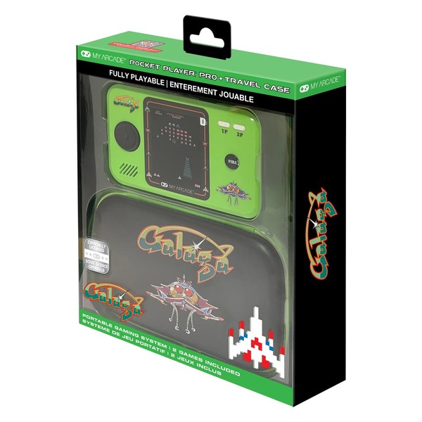 My Arcade Pocket Player Galaga + Etui de transport