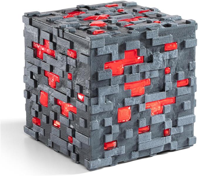 Minecraft Cube minerai de redstone lumineux - vue 2