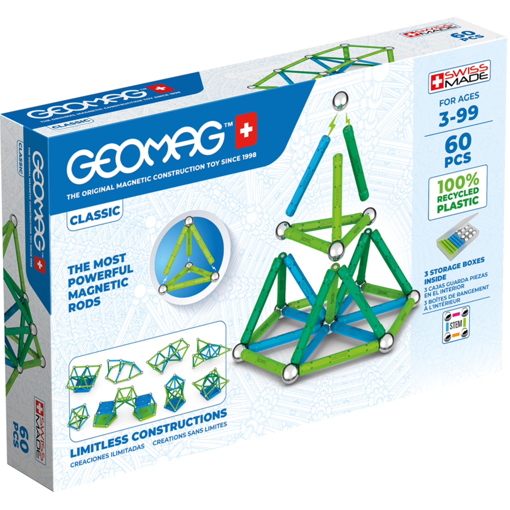 Geomag - Ecofriendly 60 Pcs Color - Geomag