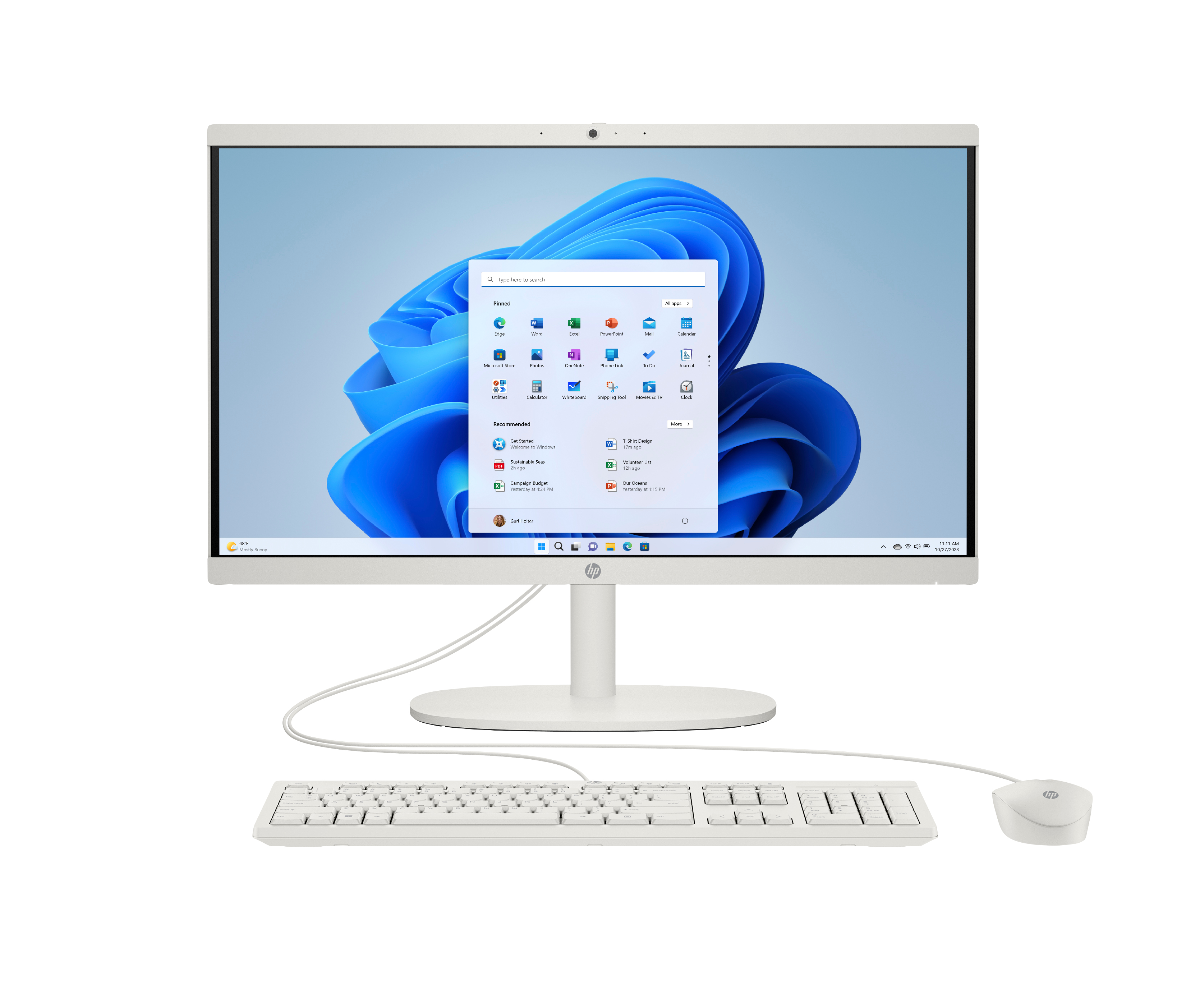 HP E1ZB0EA PC tout en unstation de travail Intel® N N200 54 5 cm 21.4 1920 x 1080 pixels 8 Go DDR5 SDRAM SSD Windows 11 Home Wi Fi 6 802.