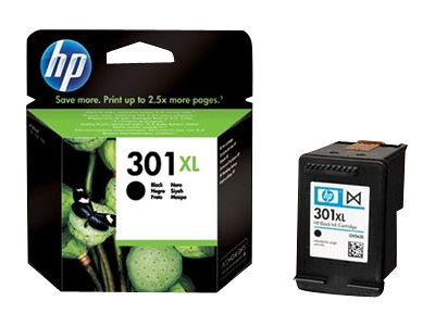 Cartouche d'Encre HP 301XL Noire grande capacité Authentique (CH563EE)