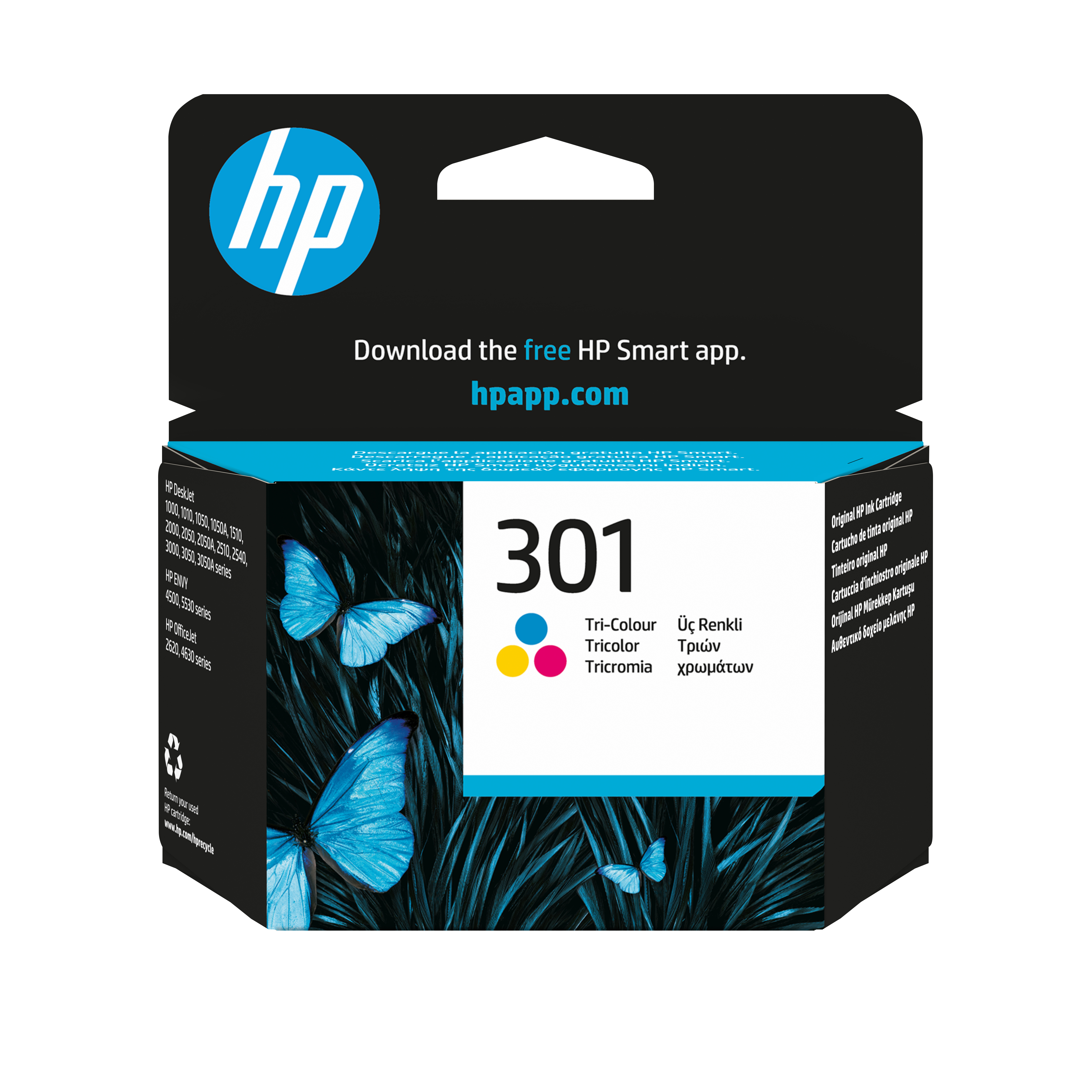 HP 301 cartouche d'encre trois couleurs authentique