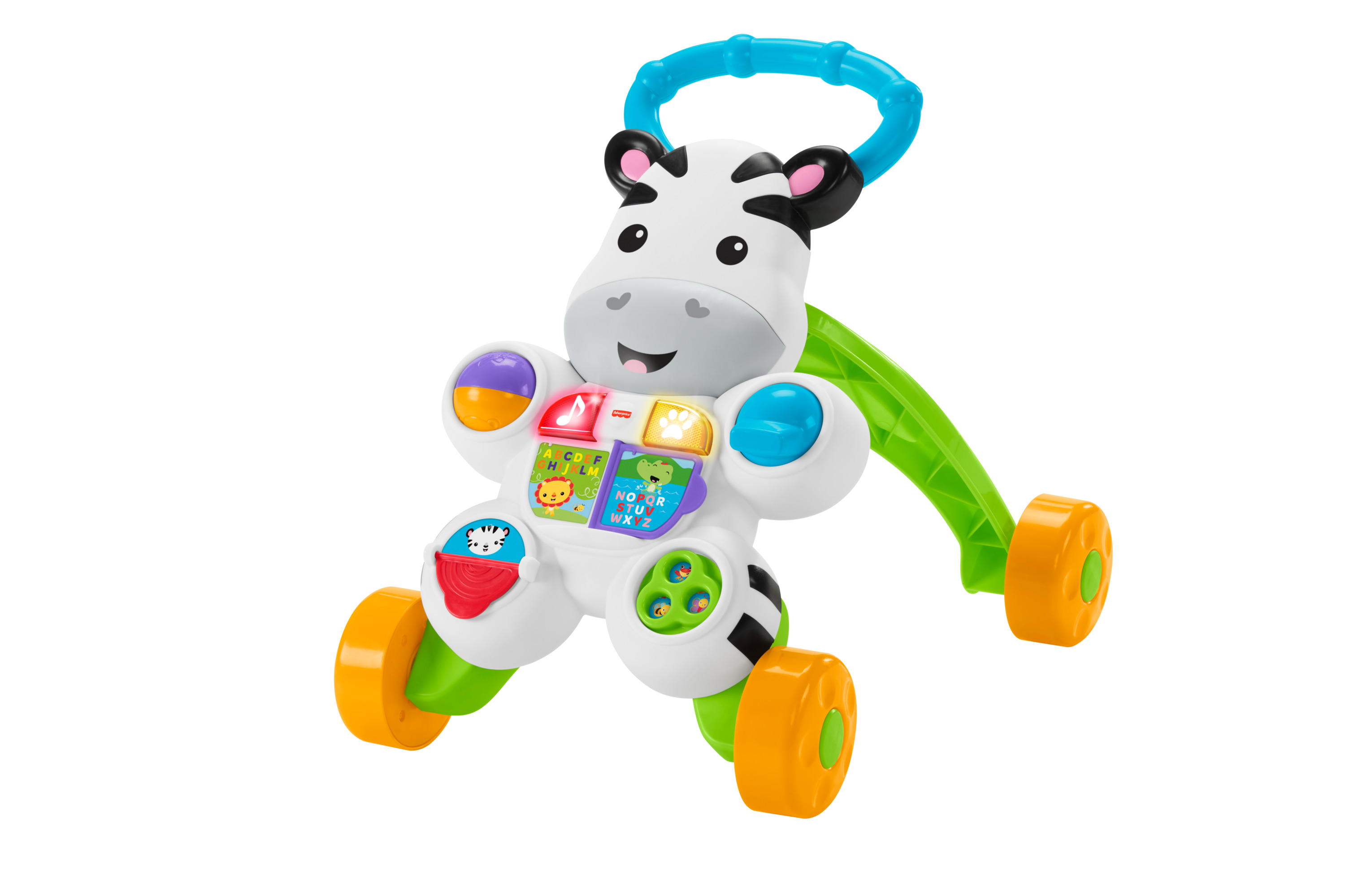 Fisher Price Porteur mon trotteur zèbre parlant