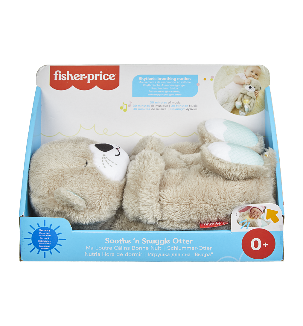 Fisher-Price - Ma Loutre Câlins Bonne Nuit - Jouet d'éveil - 3 mois et +