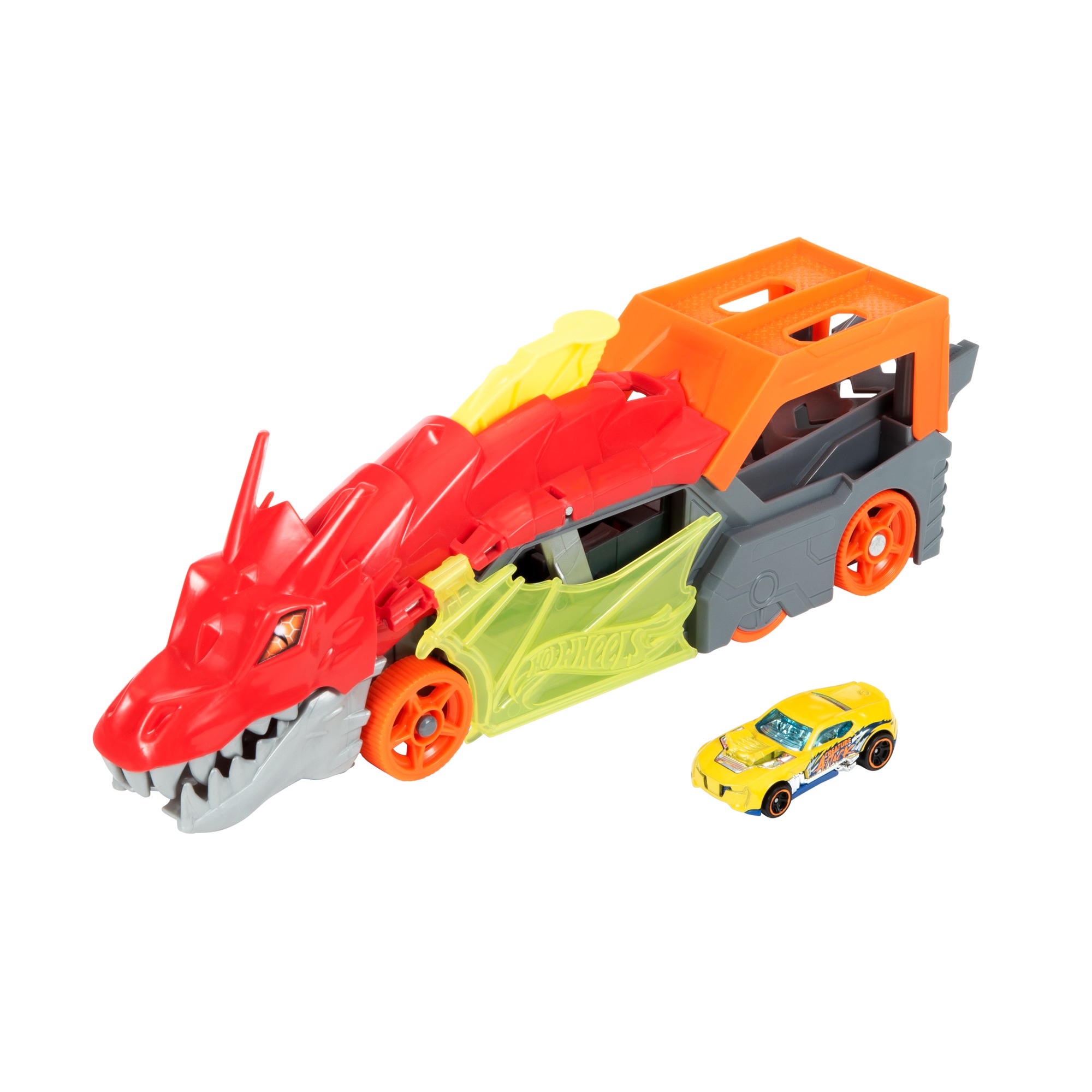Playset Transporteur Dragon Hot Wheels GTK42 – Fonctionnalités 2-en-1