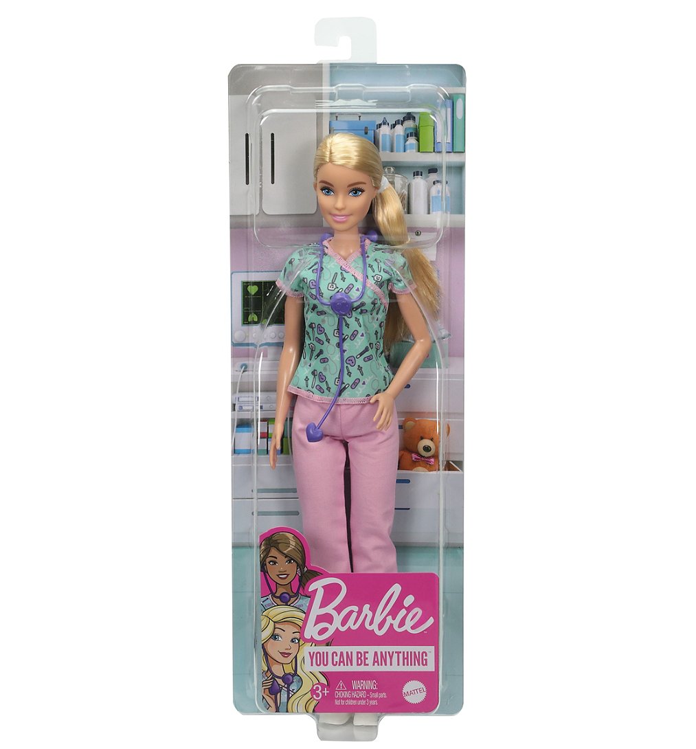 Barbie - Barbie infirmière - Poupée Mannequin - Dès 3 ans