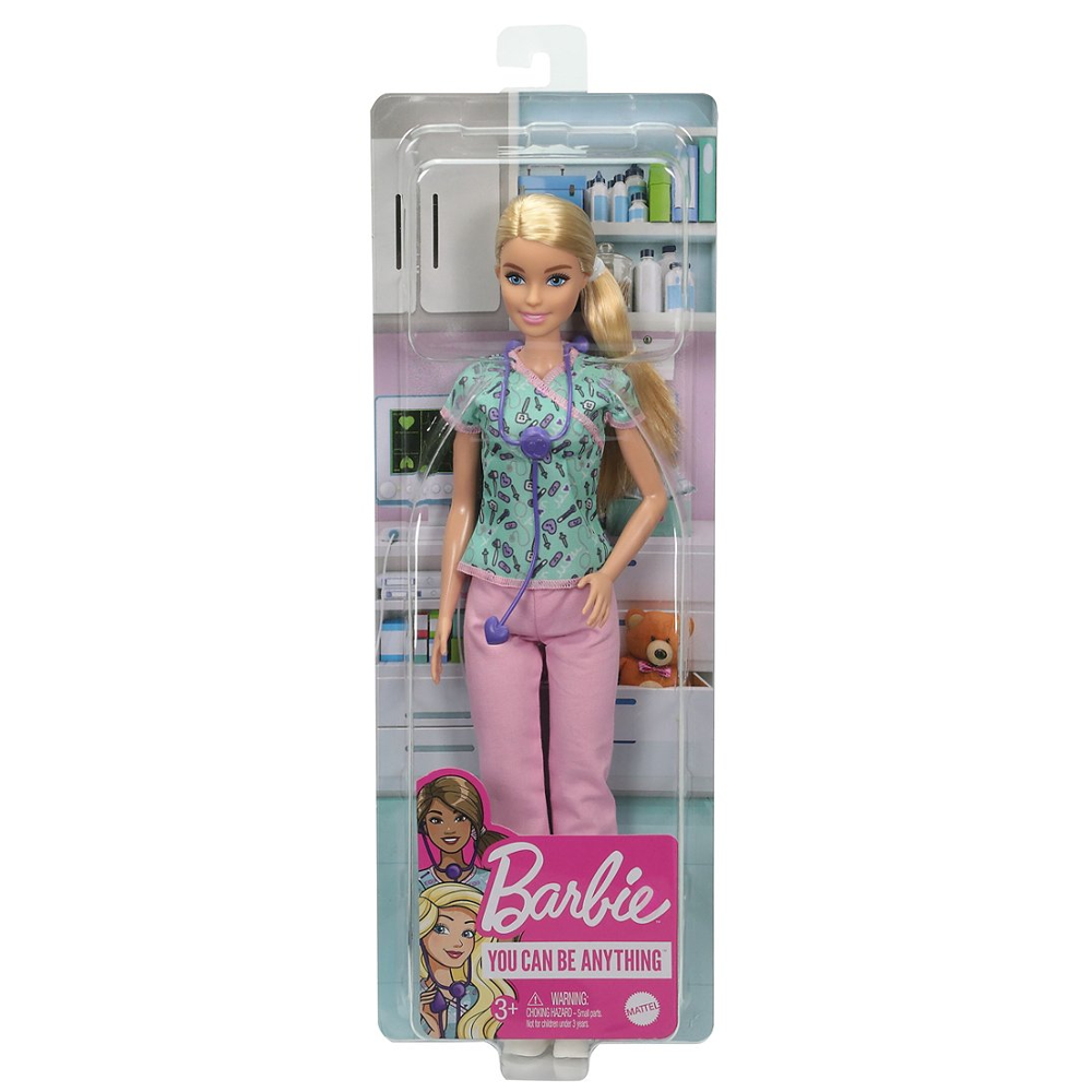 Barbie - Barbie infirmière - Poupée Mannequin - Dès 3 ans