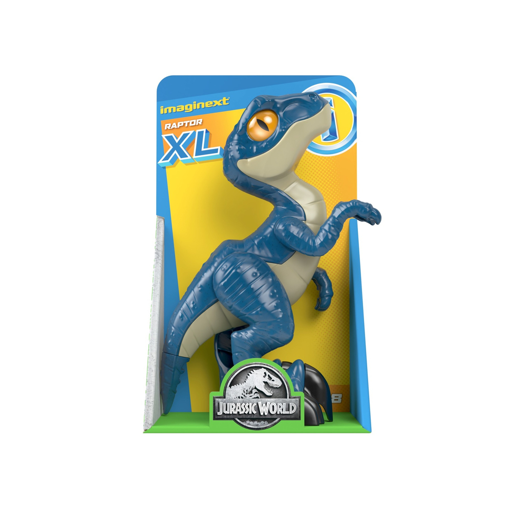 Fisher-Price - Vélociraptor XL Imaginext Jurassic World - Figurine Dinosaure - Dès 3 ans