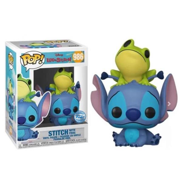 Figurine Pop [Exclusive] Disney Lilo & Stitch : Stitch avec grenouille [986]