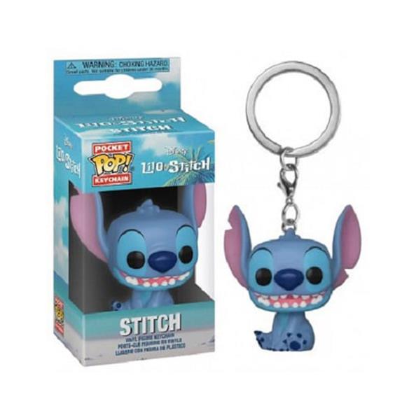 Figurine Funko Pop Keychain porte clé Lilo and Stitch Stitch - vue 2