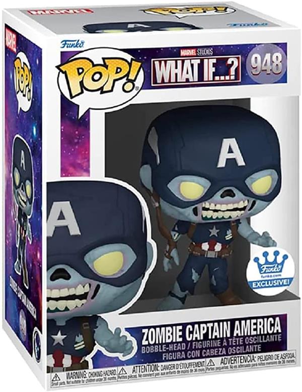 Figurine Pop [Exclusive] Marvel What if...? : Zombie Captain America [948]