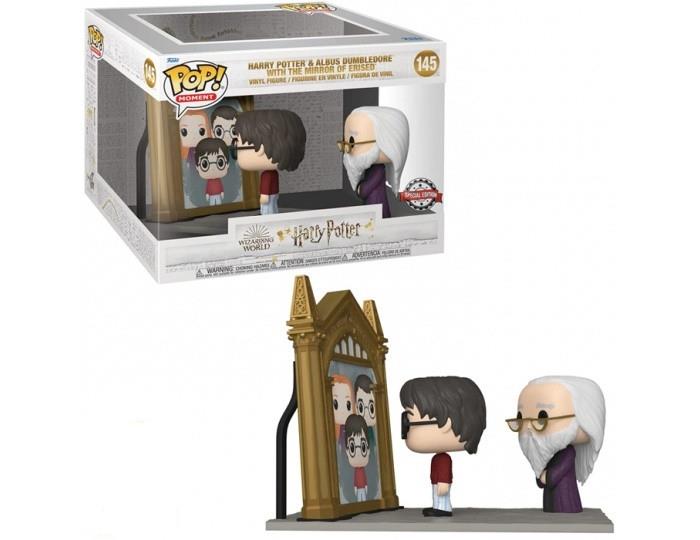 Figurine POP MegaSize Harry Potter - Harry Potter et Albus Dumbledore avec le miroir du Rised