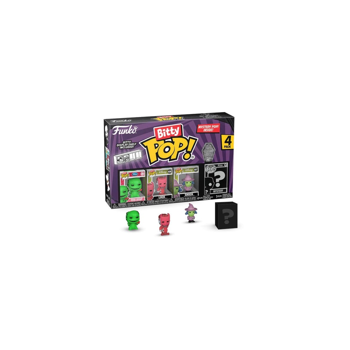 'étrange Noël de Mr. Jack Pack 4 figurines Bitty POP! Oogie Boogie 2 5 cm