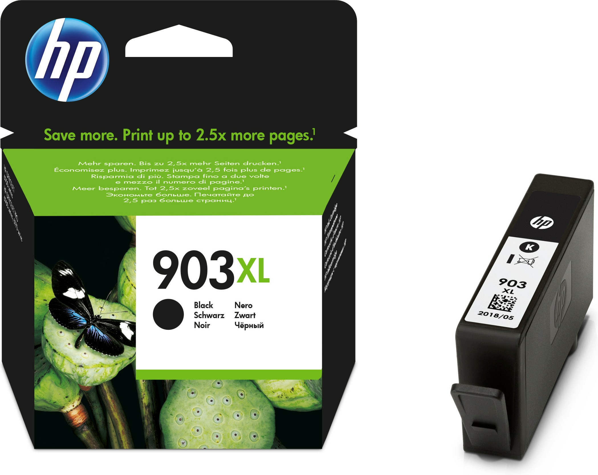 HP 903XL Cartouche d’encre noire grande capacité authentique