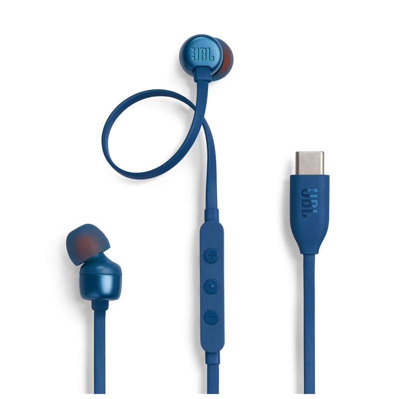 Ecouteurs filaires JBL TUNE 310C USB-C Bleu