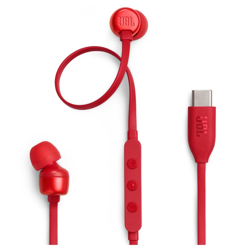 Ecouteurs filaires JBL TUNE 310C USB-C Rouge