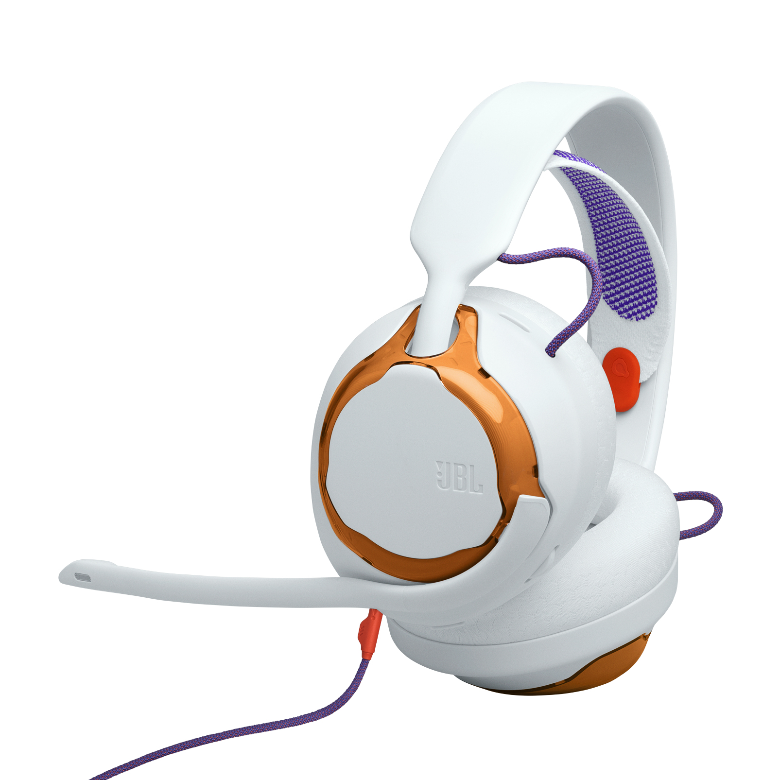 JBL Quantum 250 Casque Avec fil Arceau Gaming blanc et orange