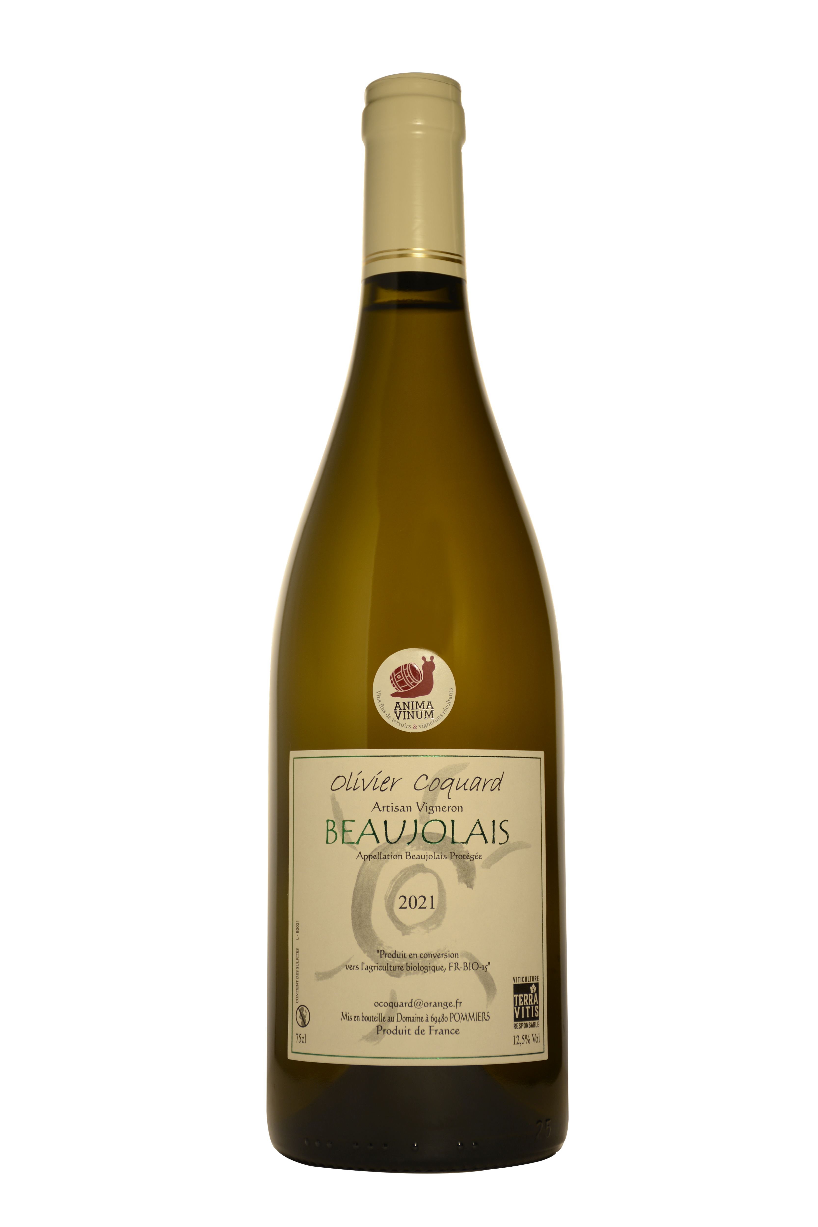 Olivier Coquard, 2021 - Beaujolais AOP - Blanc Sec - 75 cl