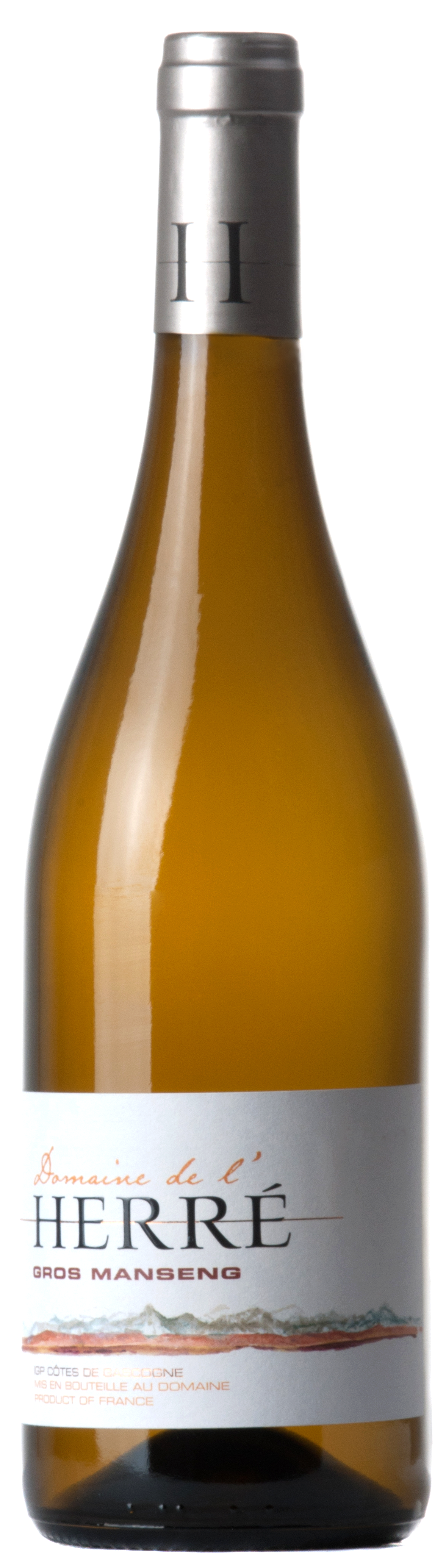 Domaine De L'Herré, 2021 - Côtes de Gascogne IGP - Blanc Moelleux - 75 cl - étiquette abîmée