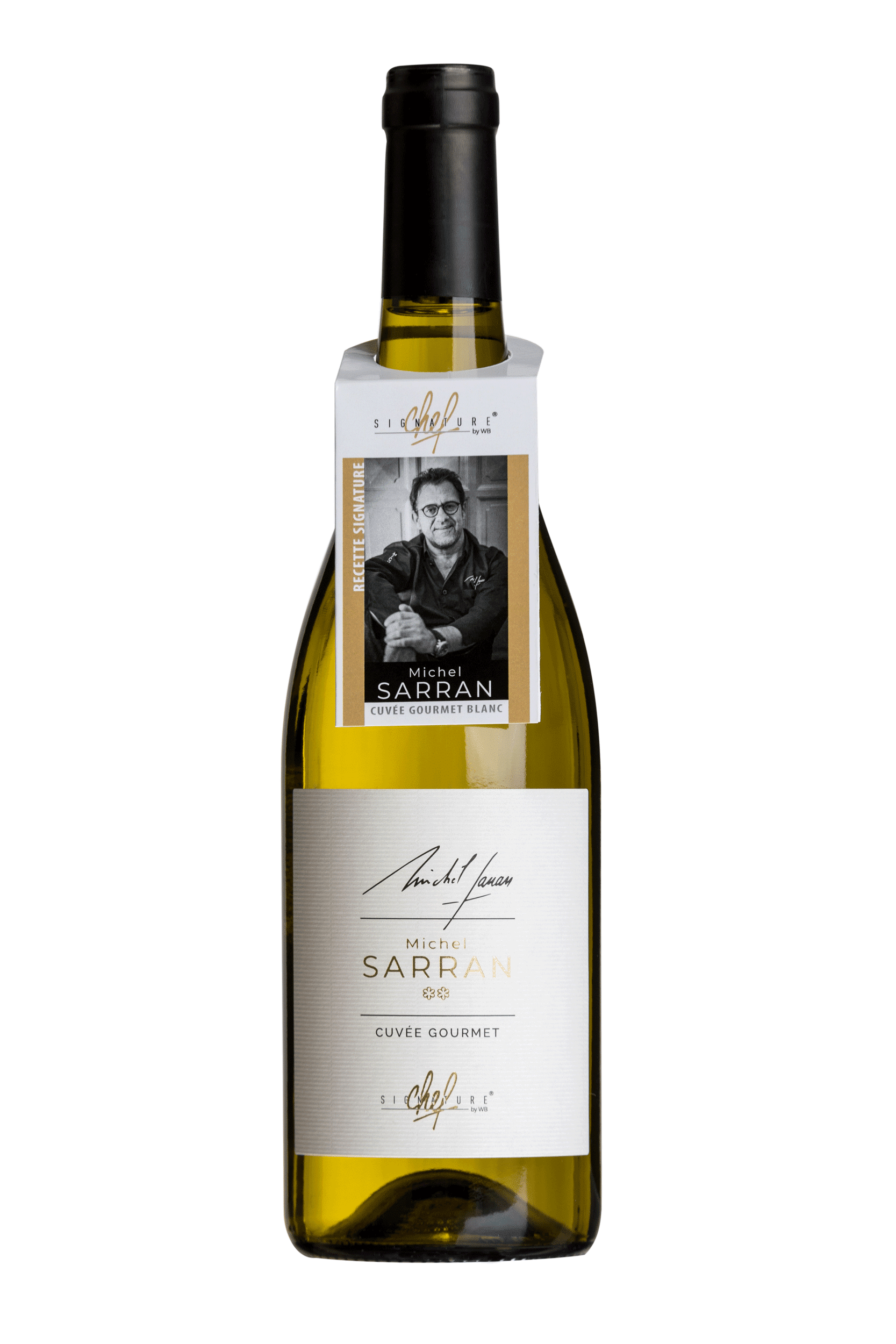 Signature Chef - Michel Sarran Cuvée Gourmet, 2019 - Pays d'Oc IGP - Blanc Sec - 75 cl - étiquette a