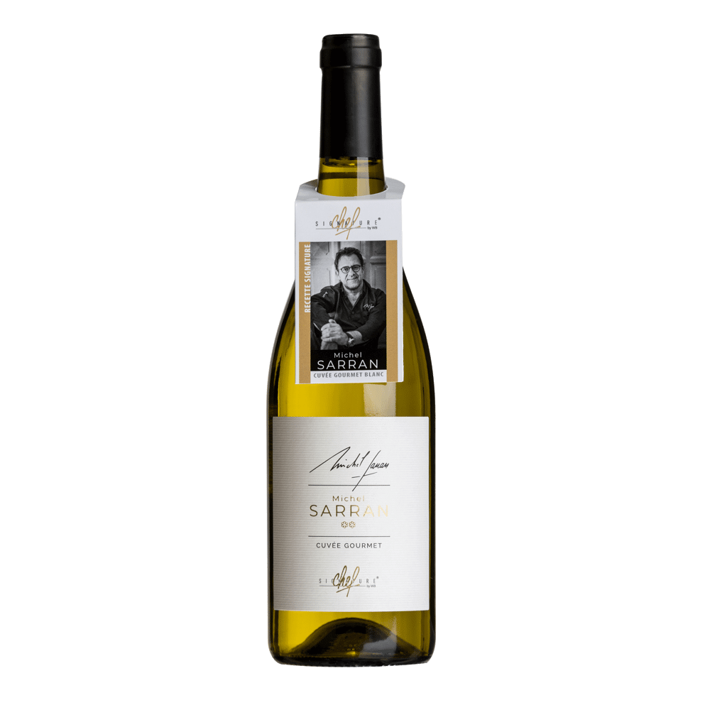 Signature Chef - Michel Sarran Cuvée Gourmet, 2019 - Pays d'Oc IGP - Blanc Sec - 75 cl - étiquette a