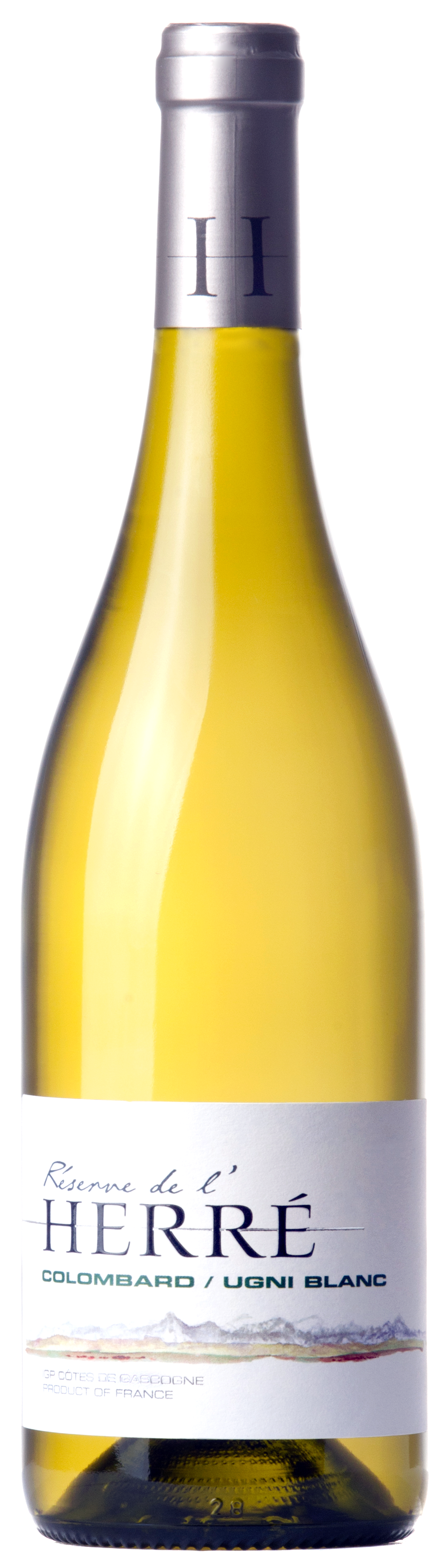 Réserve de l'Herré, 2022 - Côtes de Gascogne IGP - Blanc Sec - 75 cl - étiquette abîmée