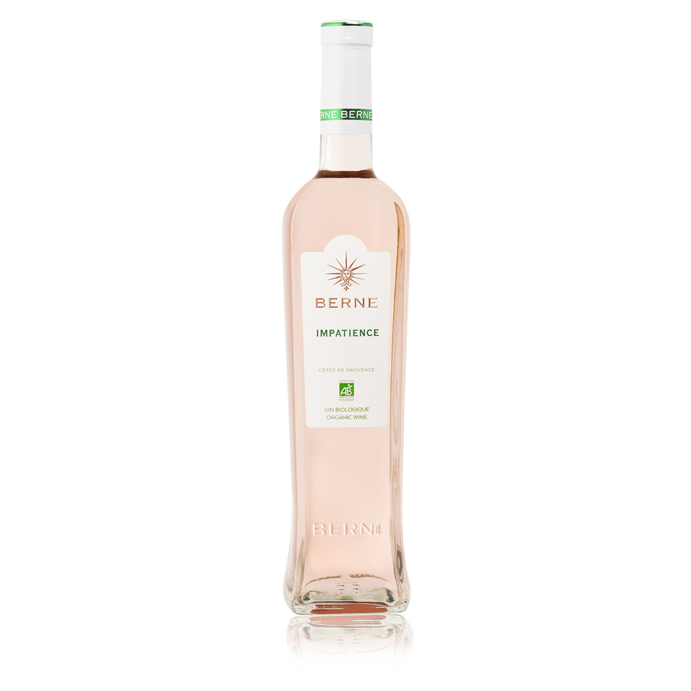 Berne - Impatience BIO, 2021 - Côtes de Provence AOP - Rosé - 75 cl - étiquette abîmée