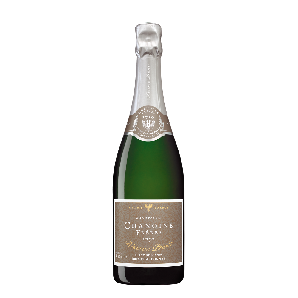 Champagne Chanoine Réserve Privée - Brut Blanc de Blancs - 75 cl - étiquette abîmée