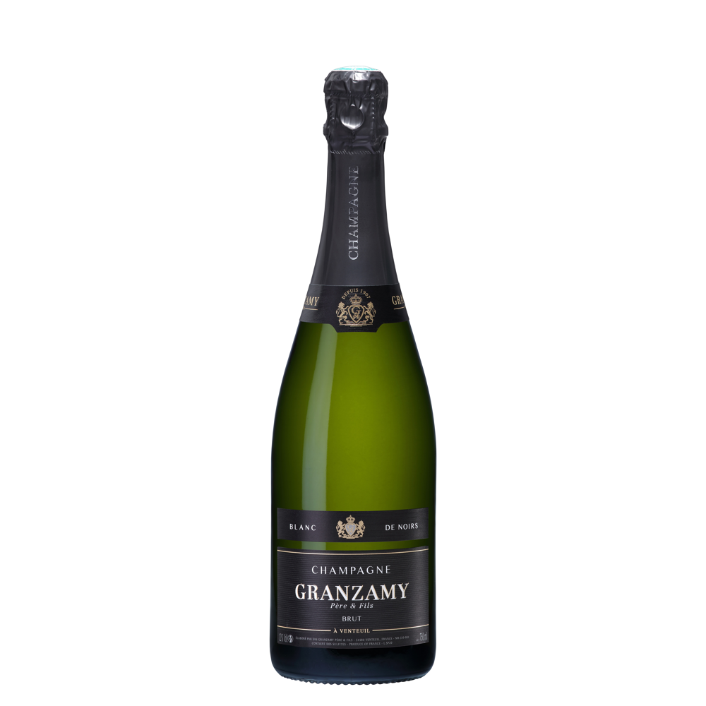 Champagne Granzamy - Brut Blanc de Noirs - 75 cl - étiquette abîmée