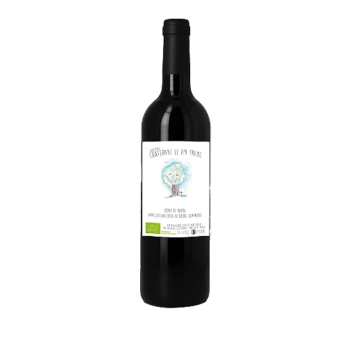Château Canterane le Pin Franc, 2019 - Côtes de Bourg AOP - Rouge - 75 cl - étiquette abîmée