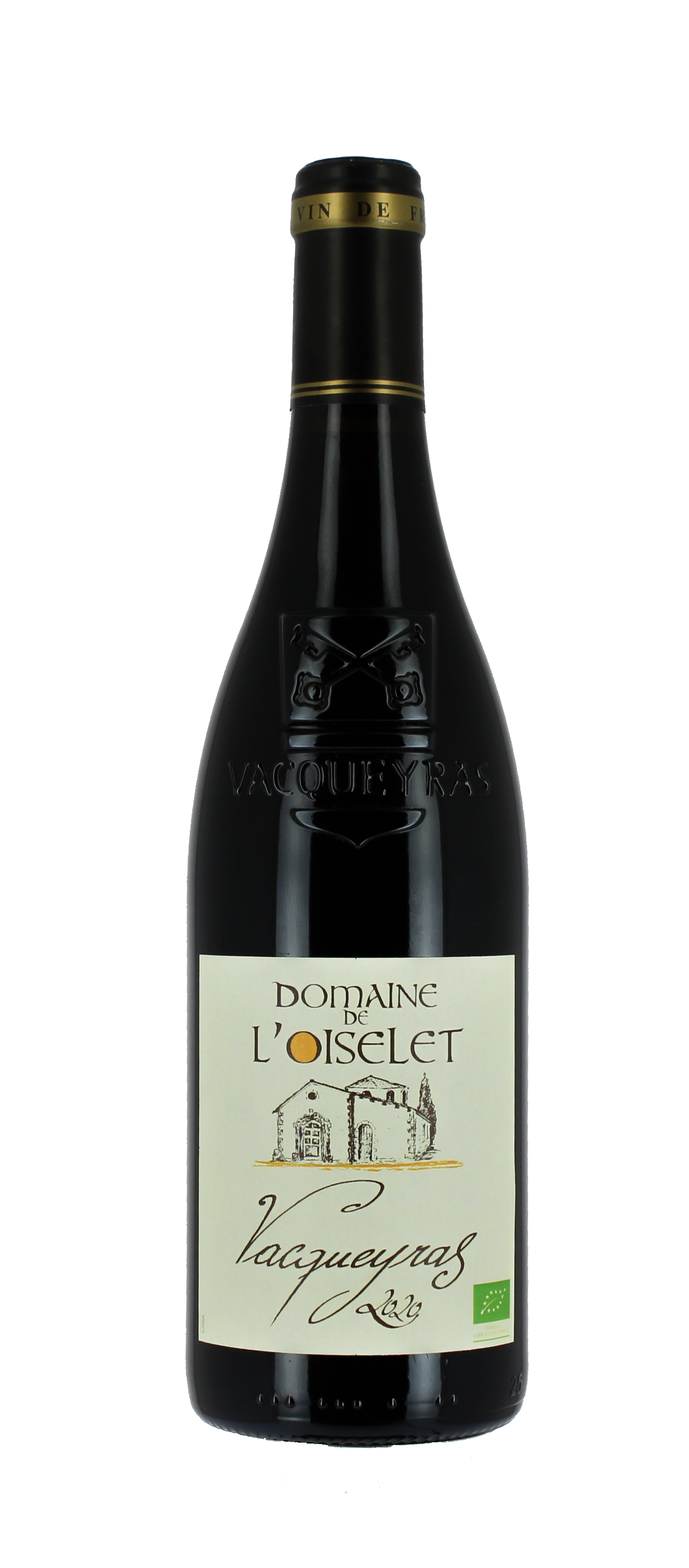 Domaine de l'Oiselet BIO, 2020 - Vacqueyras AOP - Rouge - 75 cl - étiquette abîmée