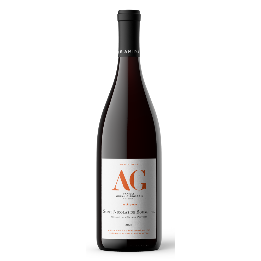 Les Arpents BIO, 2021 - Saint Nicolas de Bourgueil AOP - Rouge - 75 cl - étiquette abîmée