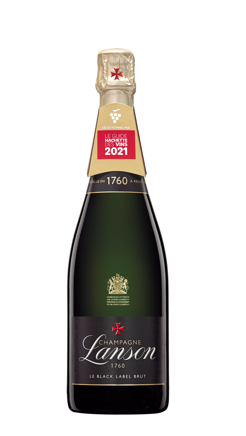 Champagne Lanson Black Label - Brut - 75 cl - étiquette abîmée