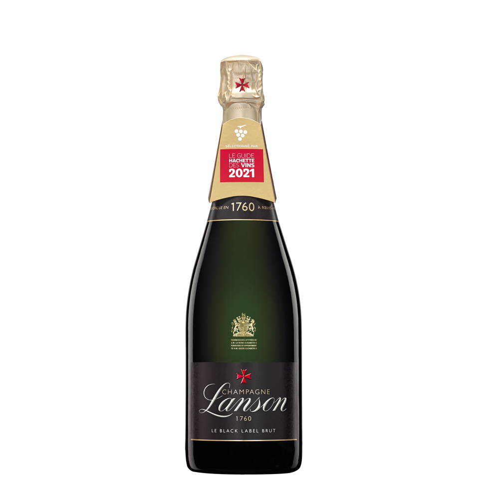 Champagne Lanson Black Label - Brut - 75 cl - étiquette abîmée