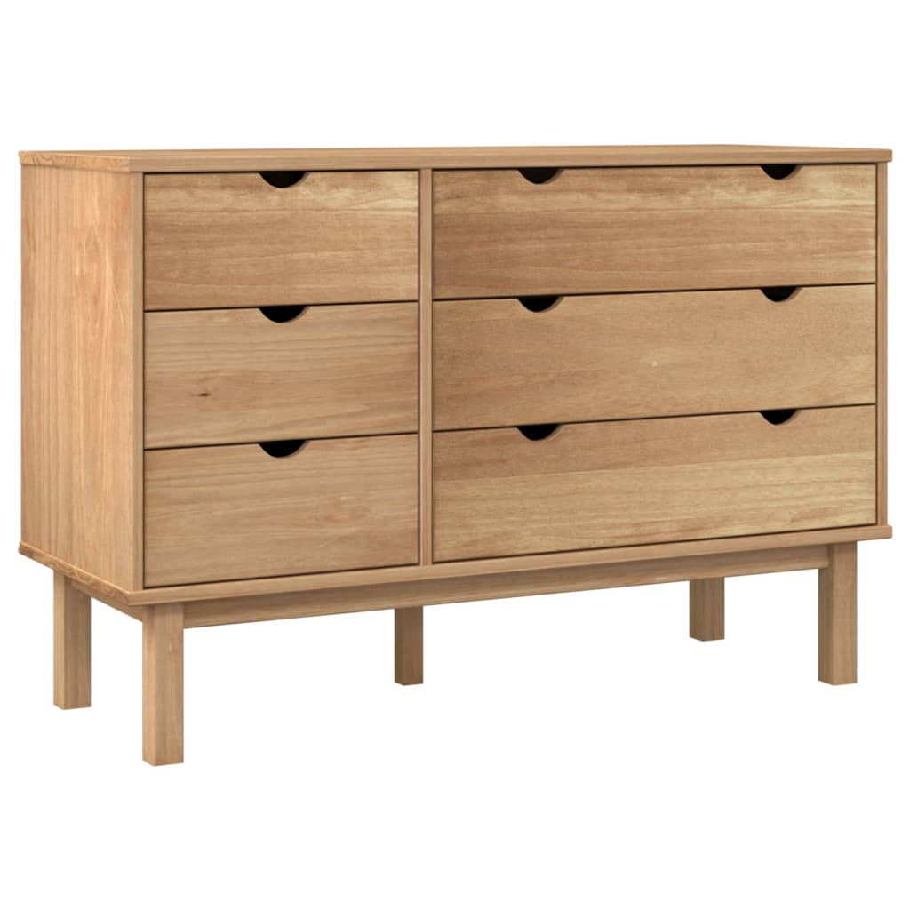 Chiffonnier 4 Tiroirs Utah 30x30x80 Cm – Style Industriel Bois Et Métal – Rangement Compact Pour Entrée, Chambre - 5