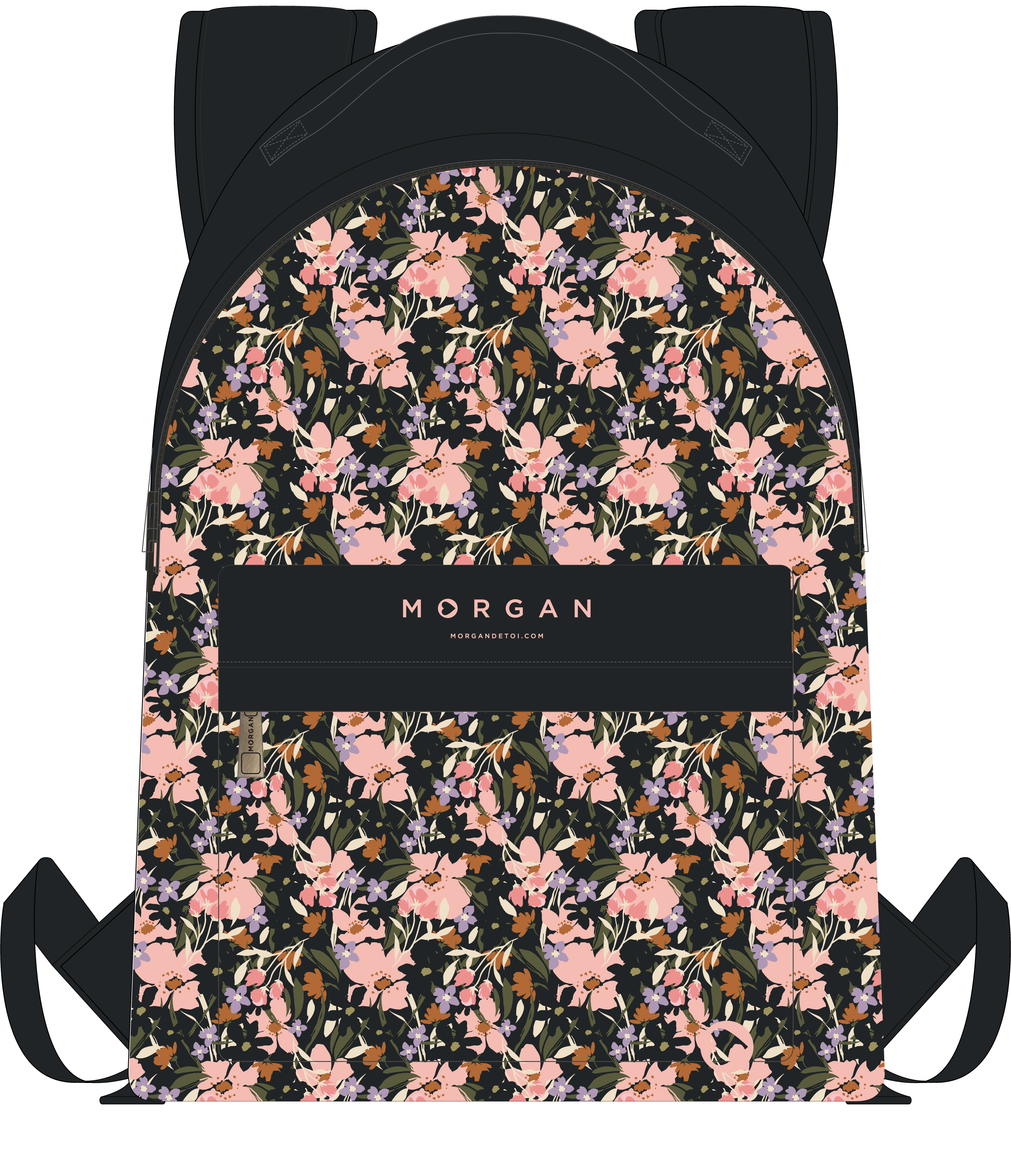 Morgan Sac à dos Liberty 1 compartiment, 18L, Noir Polyester