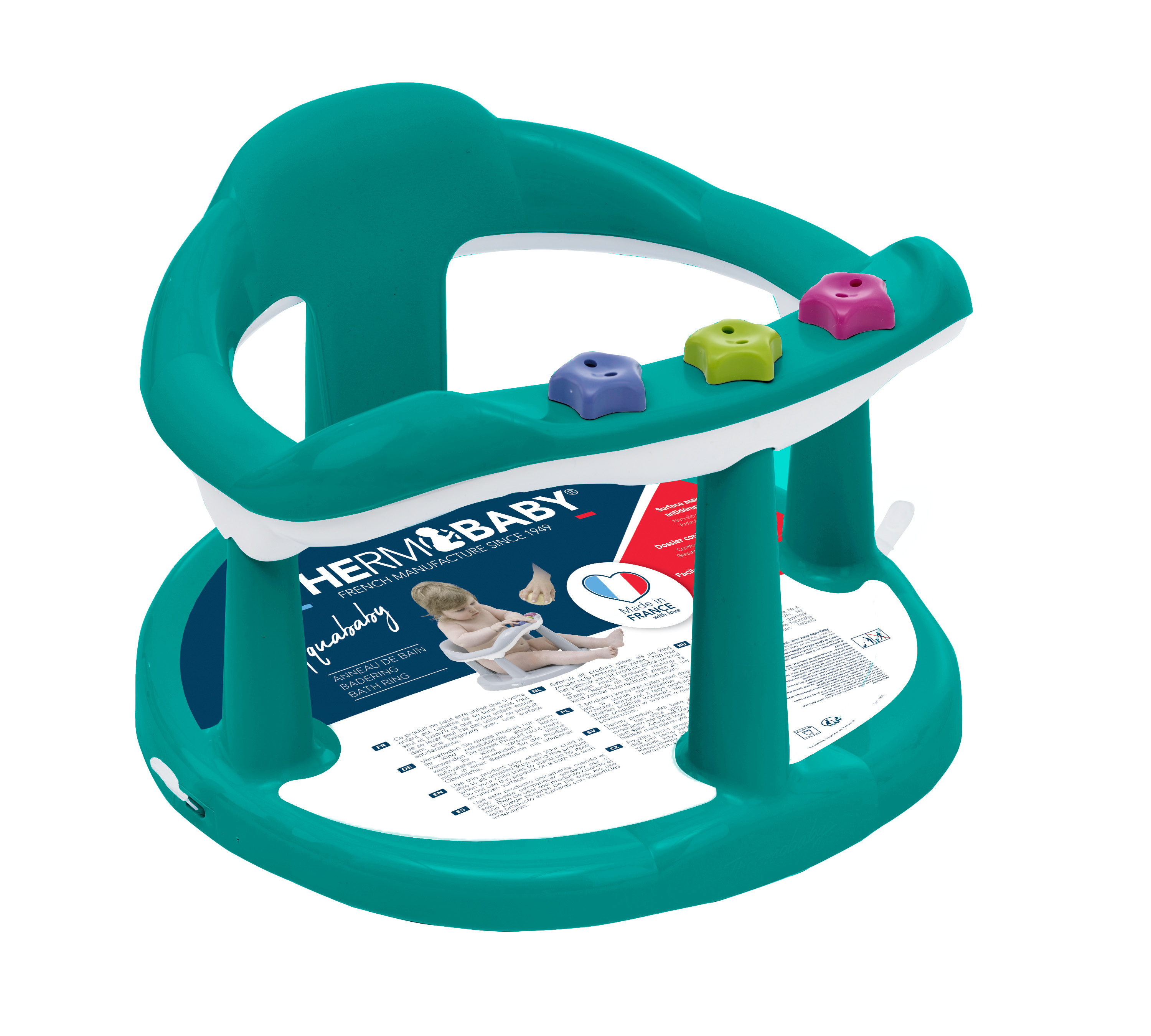 Anneau de bain Aquababy fleur cassé THERMOBABY - vue 3