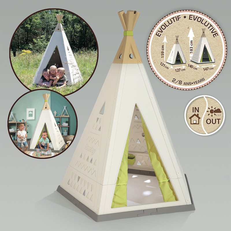 Tipi pour enfant en plastique évolutif - SMOBY