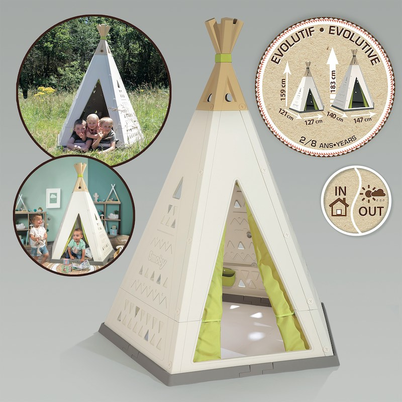 Tipi pour enfant en plastique évolutif - SMOBY